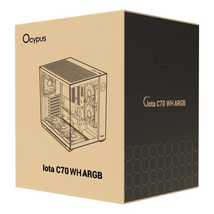 OCYPUS IOTA C70 WH ARGB (IOTA-C70-WHD600XX-GL) (UA) Типоразмер: Miditower; Способ