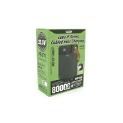 Remax 80000mAh, 20W, 3*USB+Type-C+Lighting, Black (RPP-566) (UA)