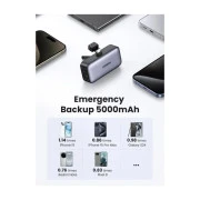 Ugreen 5000mAh 22,5W USB-C In/Out, with build-in Type-C connector (PB503) (35338) (UA)