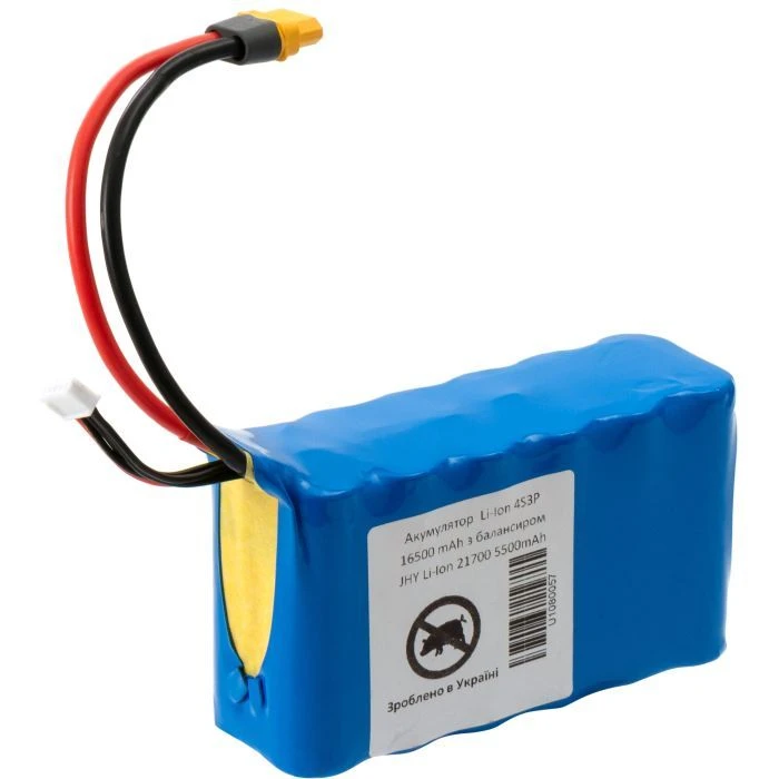 Аккумуляторный блок Vinga 4S3Р 16500mAh з балансувальним дротом (JHY Li-Ion 21700 5500mAh) (16500BMSJHY4S3P) (UA) Тип аккумулятора: Li-ion 4S; Емкость: