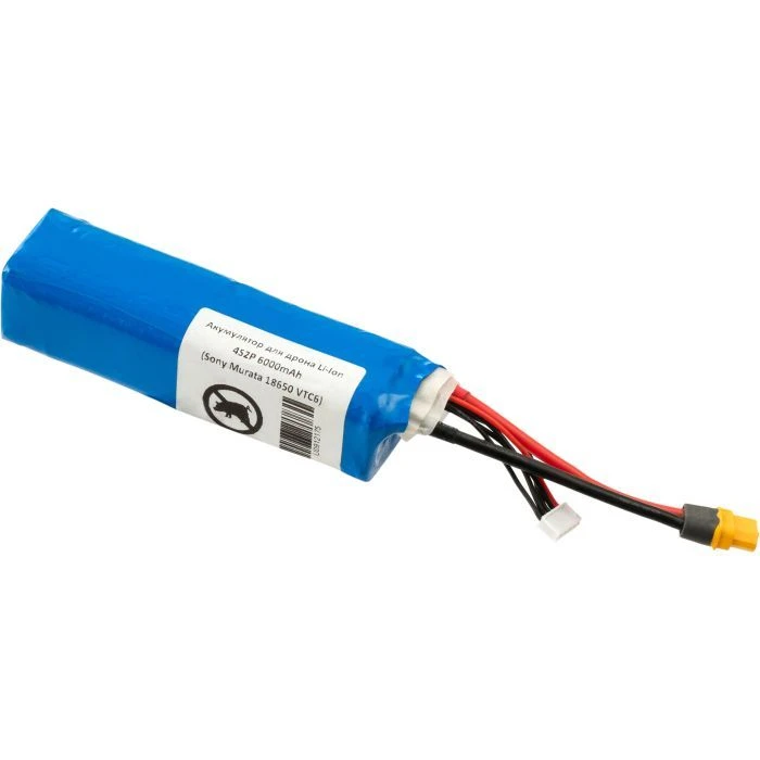 Акумуляторний блок Vinga Li-Ion 4s2P 6000mAh з балансувальним кабелем Sony Murata 18650 VTC6 (6000BMS/SONY18650) (UA) Тип акумулятора: Li-ion 4S; Ємність: