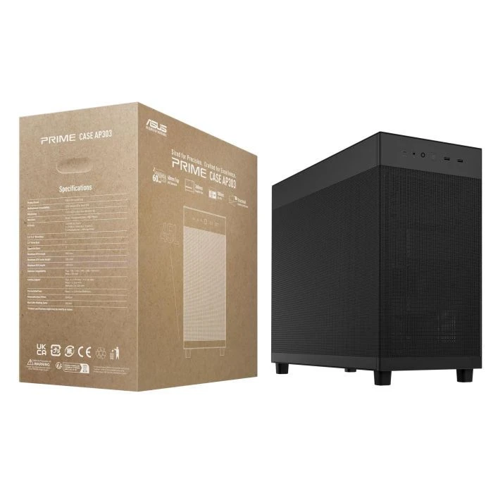 ASUS Prime AP303 Mesh Black (90DC00V0-B39000) (UA) Типорозмір: Miditower; Спосіб