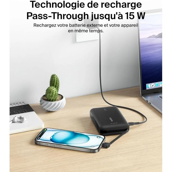 Belkin 10000mAh, 20W, USB-C, Black (BPB021HQBK) (UA)