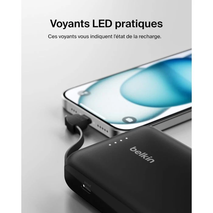 Belkin 10000mAh, 20W, USB-C, Black (BPB021HQBK) (UA)