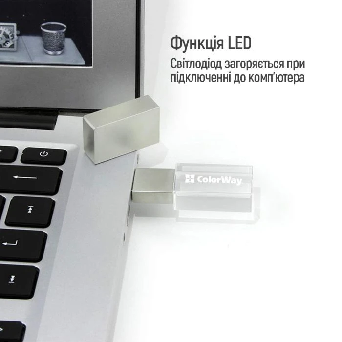 ColorWay 32GB 3.0 Transparent (CW-USBCL32) (UA) Тип: Классические; Объем памяти: