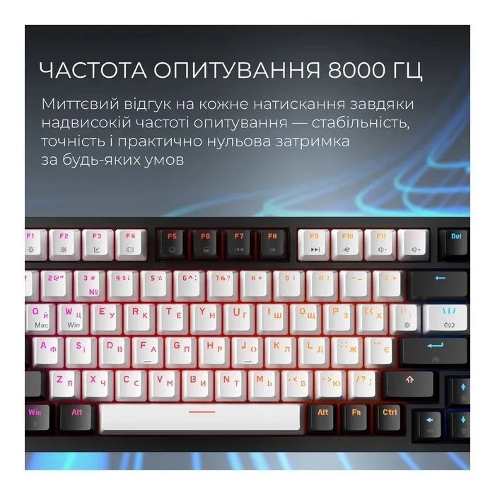 GamePro Asgard Valhalla Max MK160B MAX USB UA Black (MK160B MAX) (UA) Тип: з підсвіткою, ігрова;