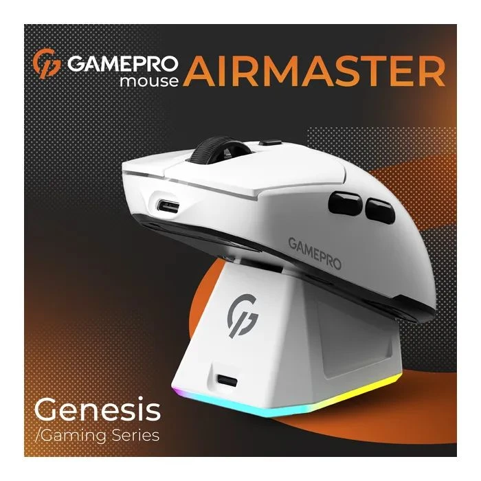 GamePro Genesis Airmaster Wireless/Bluetooth/USB White (GM167W) (UA)