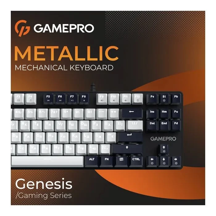 GamePro Genesis Metallic MK110B Outemu Red Switch USB UA Black (MK110B) (UA)