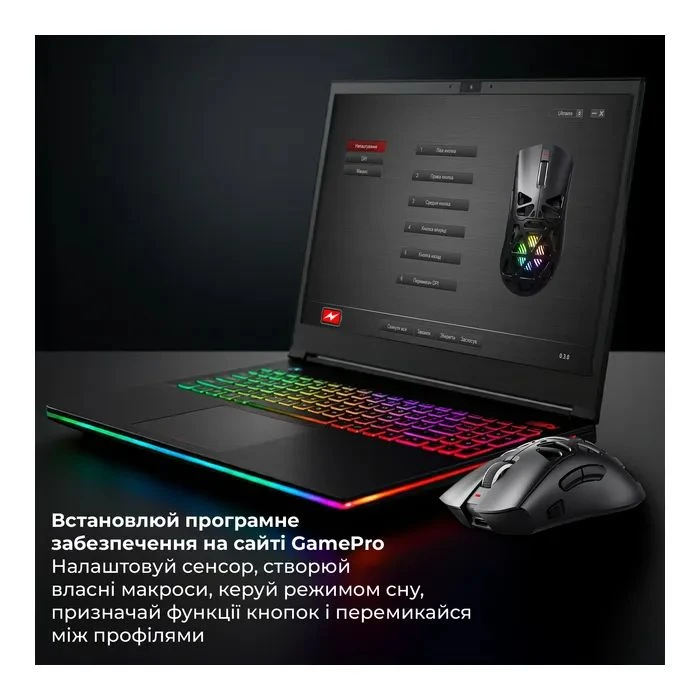 GamePro Genesis Spider Wireless/Bluetooth/USB Black (GM870B) (UA)