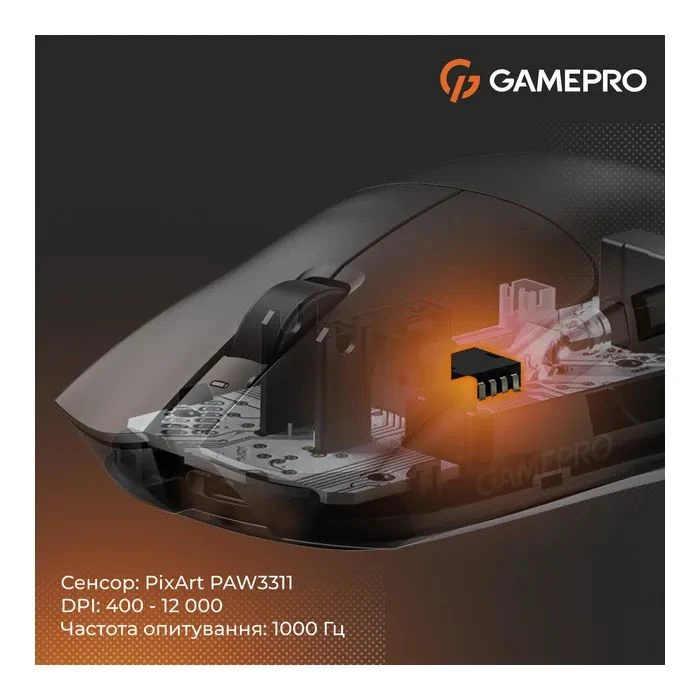 GamePro Genesis Wizard Wireless/Bluetooth/USB Black (GM160B) (UA) Тип: Геймерские; Подключение: