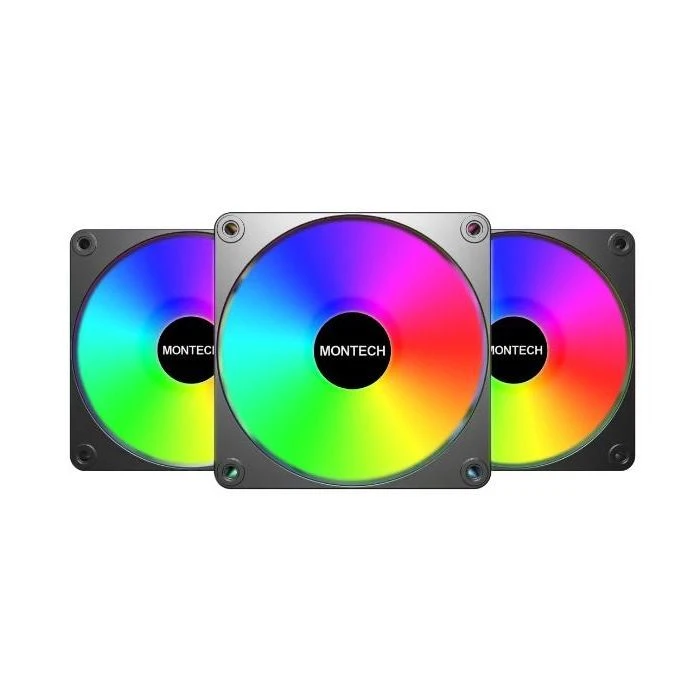 Кулер для корпуса MONTECH GF120R V2 ARGB PWM 3 (GF120R V2 ARGB PWM 3I1(B)) (UA)