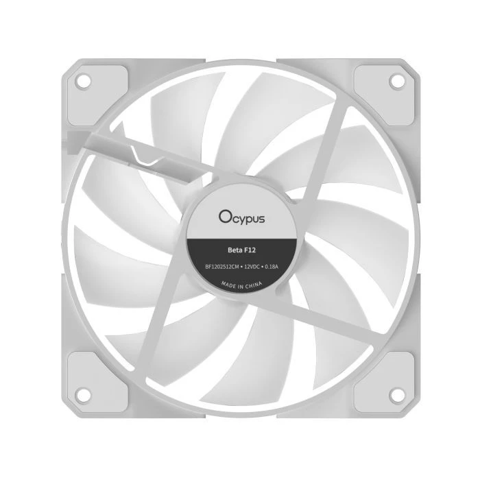 Кулер для корпусу OCYPUS BETA F12 WH ARGB REVERSE BLADE (BETA-F12-WH1AM01X-GL) (UA) Кількість вентиляторів: 1;