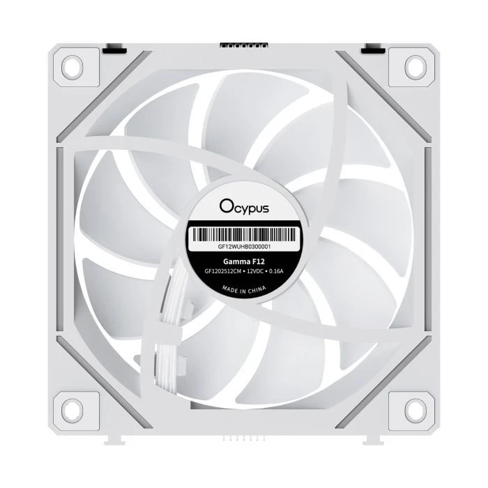 Кулер для корпуса OCYPUS GAMMA F12 UNI WH ARG (GAMMA-F12-WH3AM00U-GL) (UA)