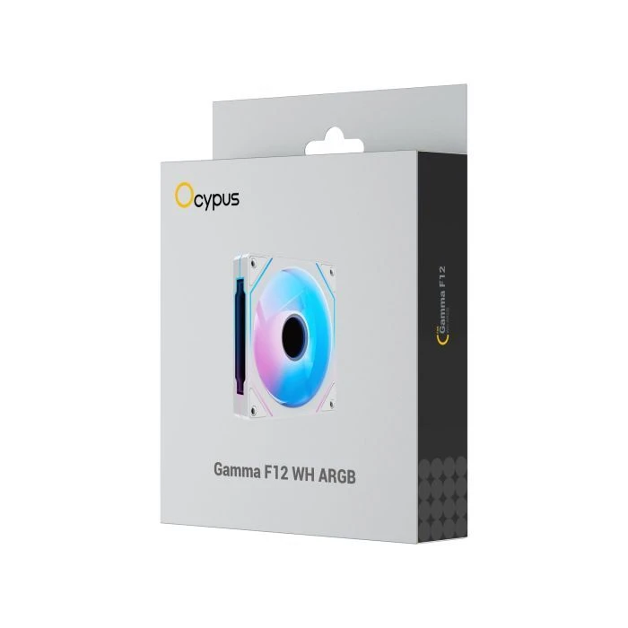 Кулер для корпуса OCYPUS GAMMA F12 WH ARGB (GAMMA-F12-WH1AM00X-GL) (UA) Количество вентиляторов: 1;