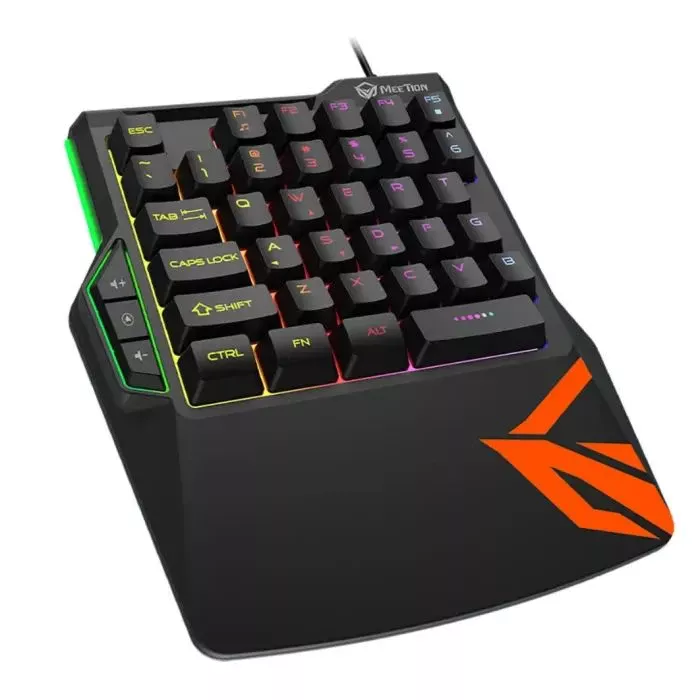 Meetion KB015 USB Black/Orange (MT-KB015-A) (UA) Тип: ігрова, з підсвіткою;