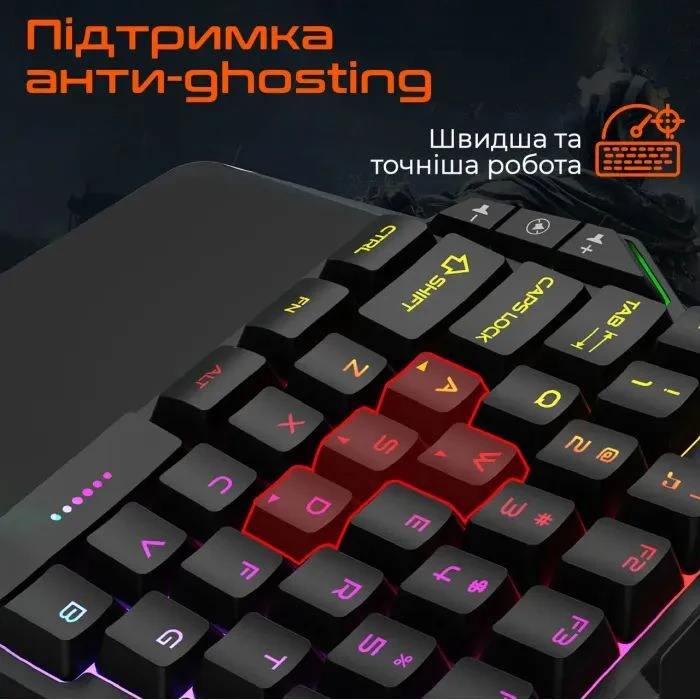 Meetion KB015 USB Black/Orange (MT-KB015-A) (UA)
