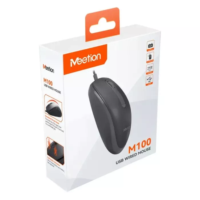 Meetion M100 USB Black (MT-M100-A) (UA) Тип: Классические; Подключение: