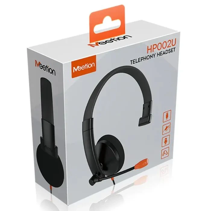Навушники Meetion HP002U Black/Orange (MT-HP002U-A) (UA)