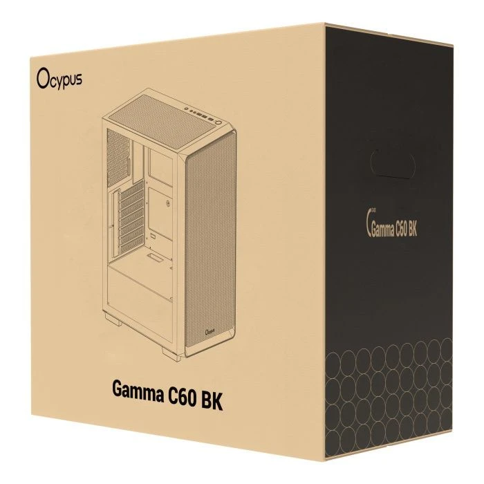 OCYPUS GAMMA C60 BK (GAMMA-C60-BKG000XX-GL) (UA) Типоразмер: Miditower; Способ