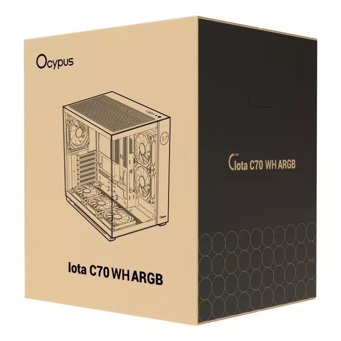 OCYPUS IOTA C70 WH ARGB (IOTA-C70-WHD600XX-GL) (UA) Типоразмер: Miditower; Способ