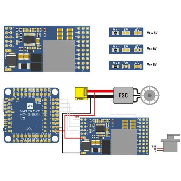 Плата розподілу живлення (PDB) MATEK SVPDB-12S (SVPDB12S) (UA)