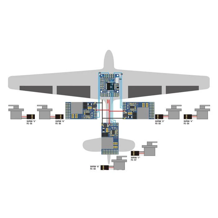 Плата распределения питания (PDB) MATEK SVPDB-12S (SVPDB12S) (UA) Диапазон входного напряжения: 9 -