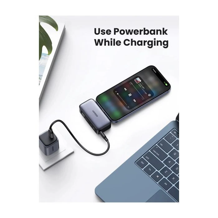 Ugreen 5000mAh 22,5W USB-C In/Out, with build-in Type-C connector (PB503) (35338) (UA)