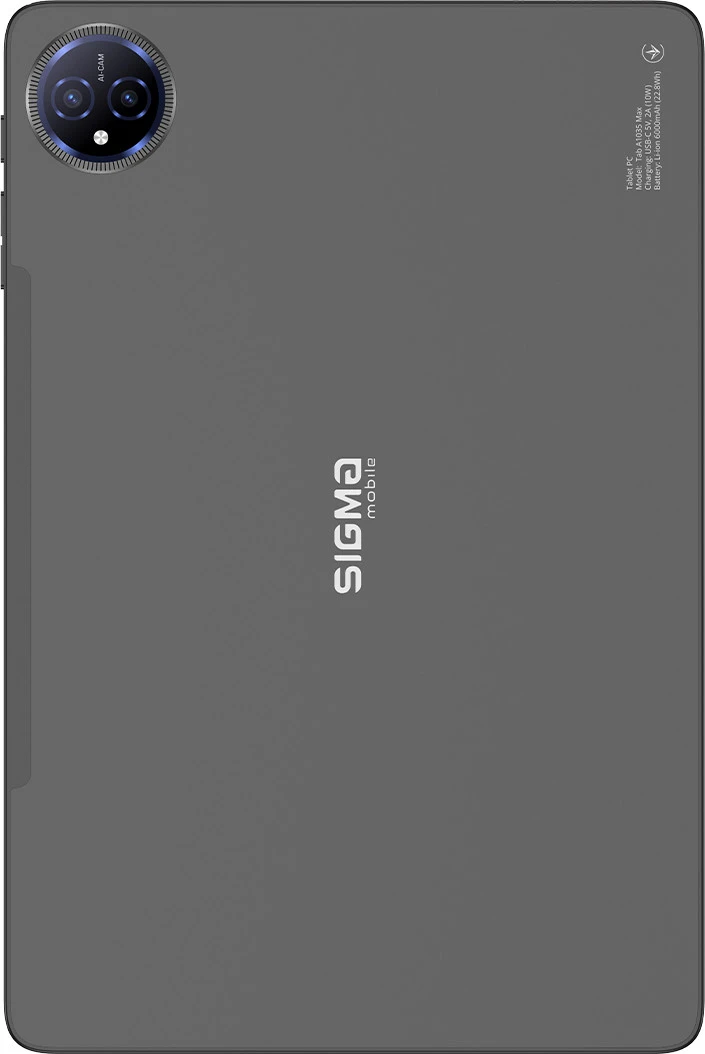 Sigma Tab A1035 Ultra 11 8/256GB 4G Dark Grey (4827798123515) (UA) Бренд: Sigma mobile; Попередньо