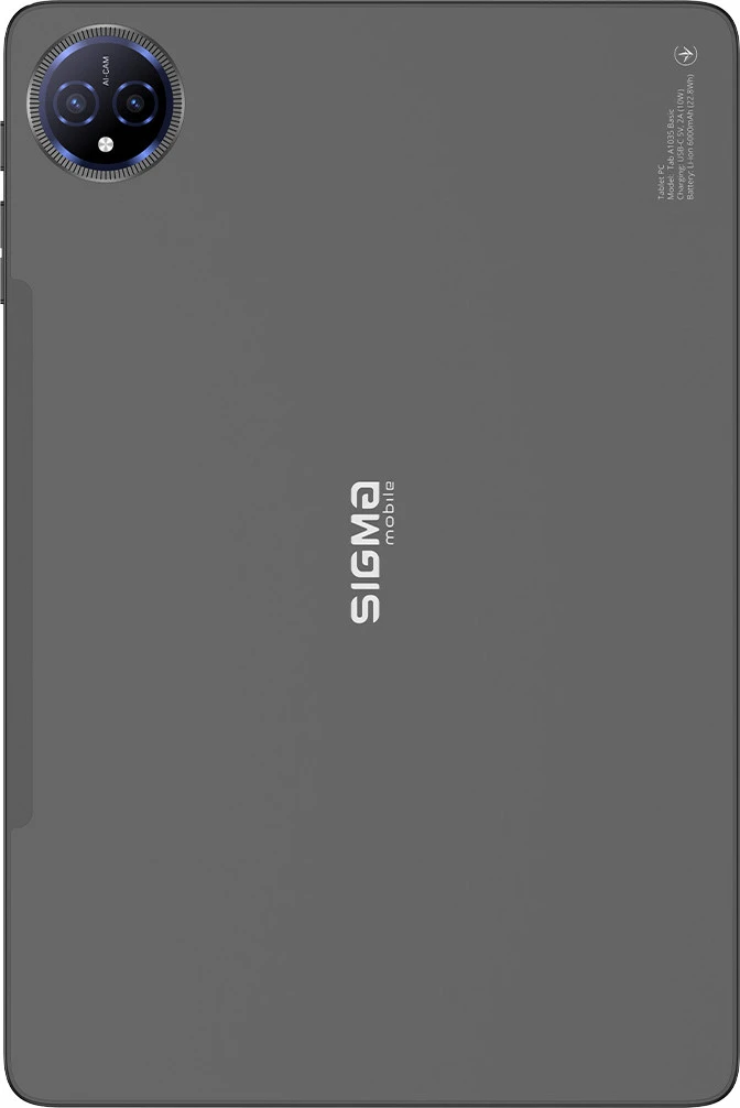 Sigma Tab A1035 Basic 10.1 6/128GB 4G Dark Grey (4827798966112) (UA) Бренд: Sigma mobile; Предустановлена
