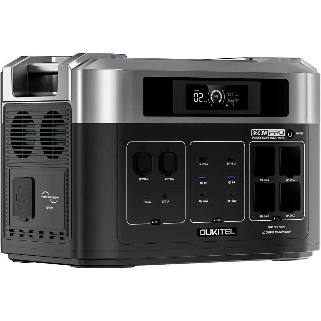 Зарядная станция Oukitel BP2000E Pro 2048Wh, 3600W (UA)