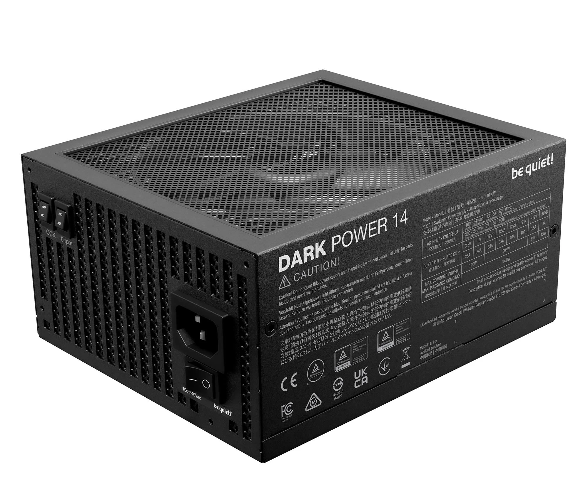 be quiet! Dark Power 14 1000W 80 Plus Titanium ATX 3.1 (BP020EU) EU