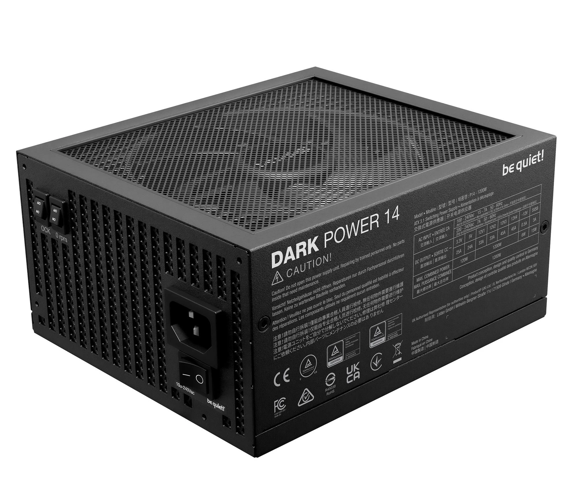 be quiet! Dark Power 14 1200W 80 Plus Titanium ATX 3.1 (BP021EU) EU
