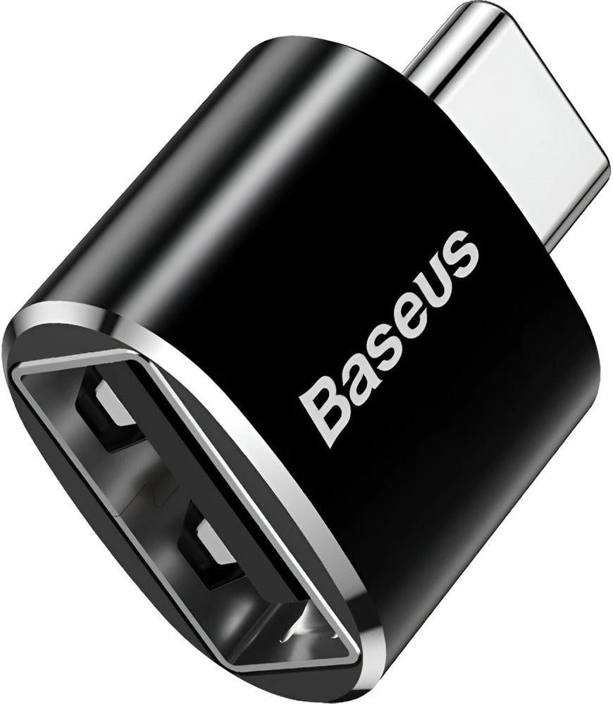 Baseus USB Female To Type-C Male Adapter Converter Black (CATOTG-01) Бренд: Baseus; Роз'єм1: USB Type-A; Роз'єм2: