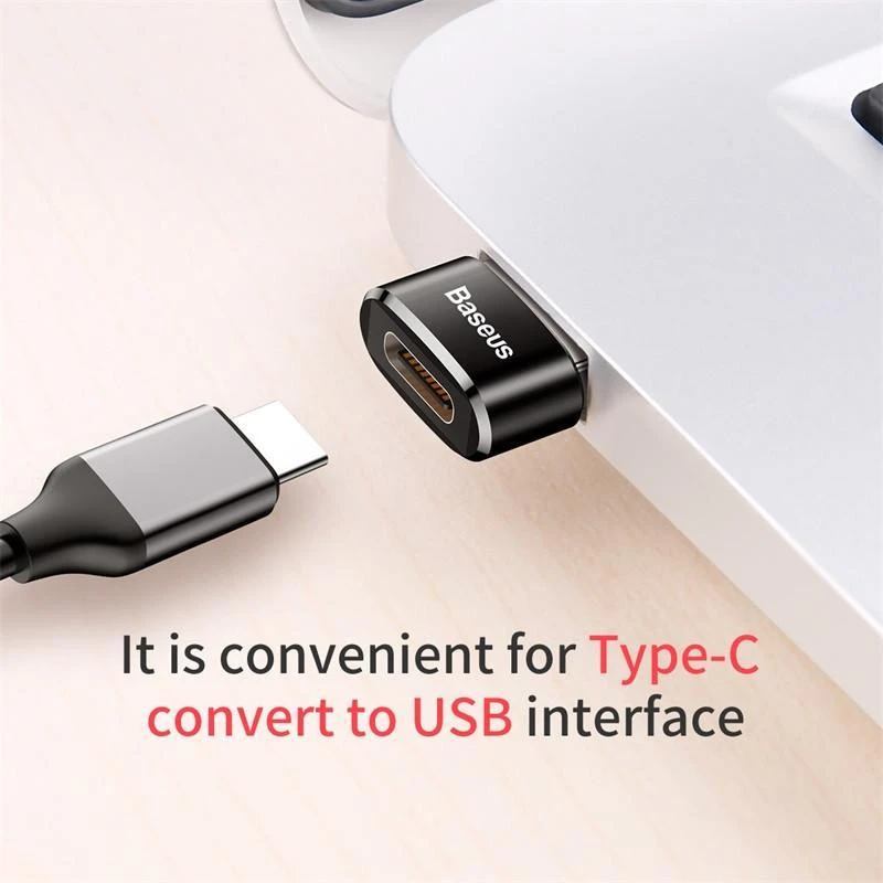 Baseus USB to USB-C Female Black (CAAOTG-01)