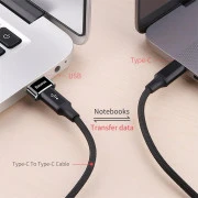 Baseus USB to USB-C Female Black (CAAOTG-01)
