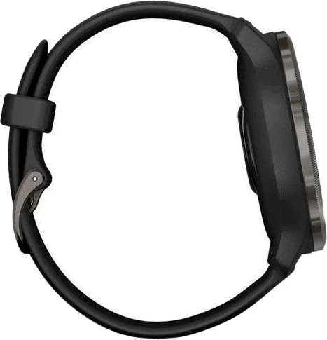 Смарт-часы Garmin Venu 2 Slate with Black Leather Band (010-02430-21)