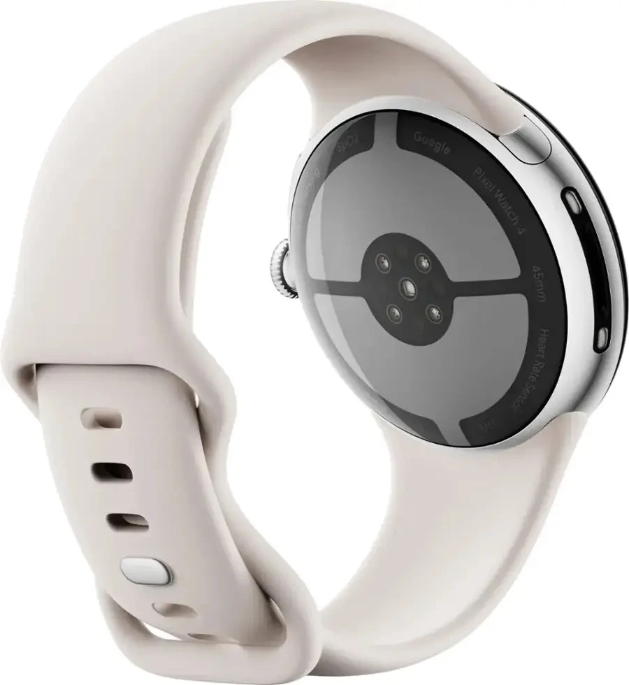 Смарт-часы Google Pixel Watch 4 45mm Wi-Fi Polished Silver Aluminum case / Porcelain Active Band