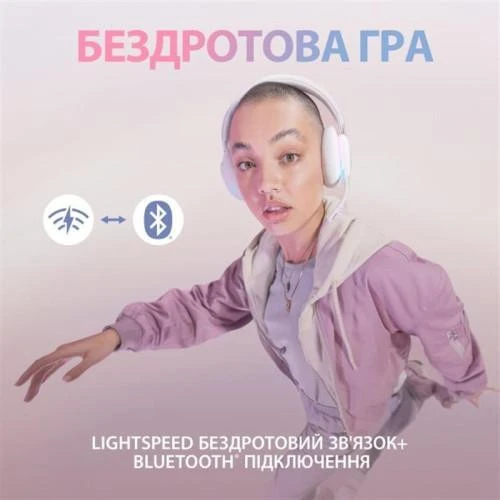 Навушники з мікрофоном Logitech G735 Off White (981-001083)