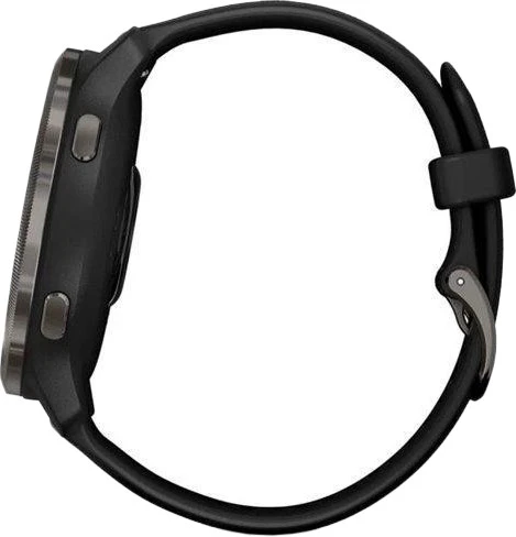 Смарт-годинники Garmin Venu 2 Slate with Black Leather Band (010-02430-21)
