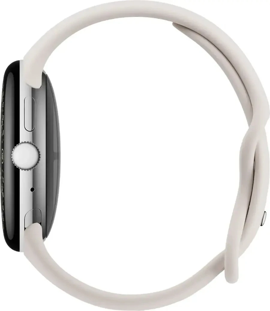 Смарт-годинник Google Pixel Watch 4 45mm Wi-Fi Polished Silver Aluminum case / Porcelain Active Band