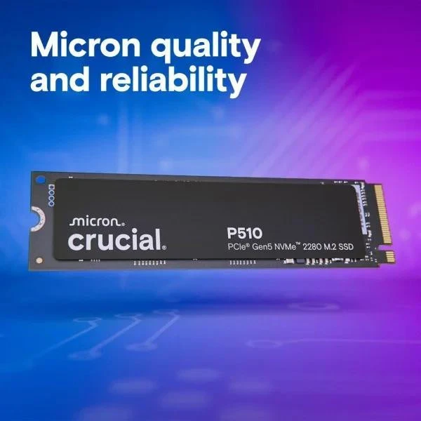 Crucial P510 1 TB (CT1000P510SSD8) Бренд: Crucial; Лінійка: P510; Обсяг,