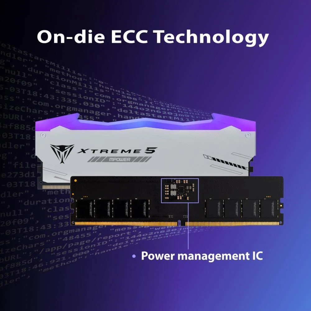 PATRIOT 32 GB (2x16GB) DDR5 6000 MHz Viper Xtreme 5 RGB MPower (PVXR532G60C30KM)