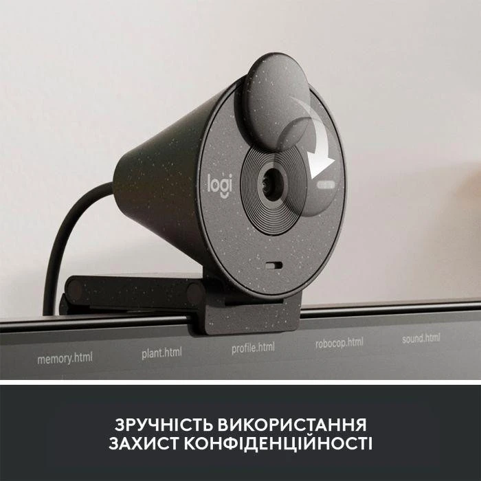 Logitech Brio 305 Graphite (960-001469, 960-001475) Бренд: Logitech; Підключення: