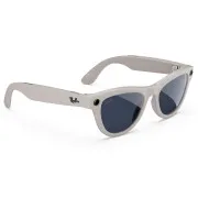 Ray-Ban Meta Skyler Gen2 Stand.Shiny Chalky Gray Frame/Clear to Sapphire Transit.Lenses RW4014 6700MF 52-20
