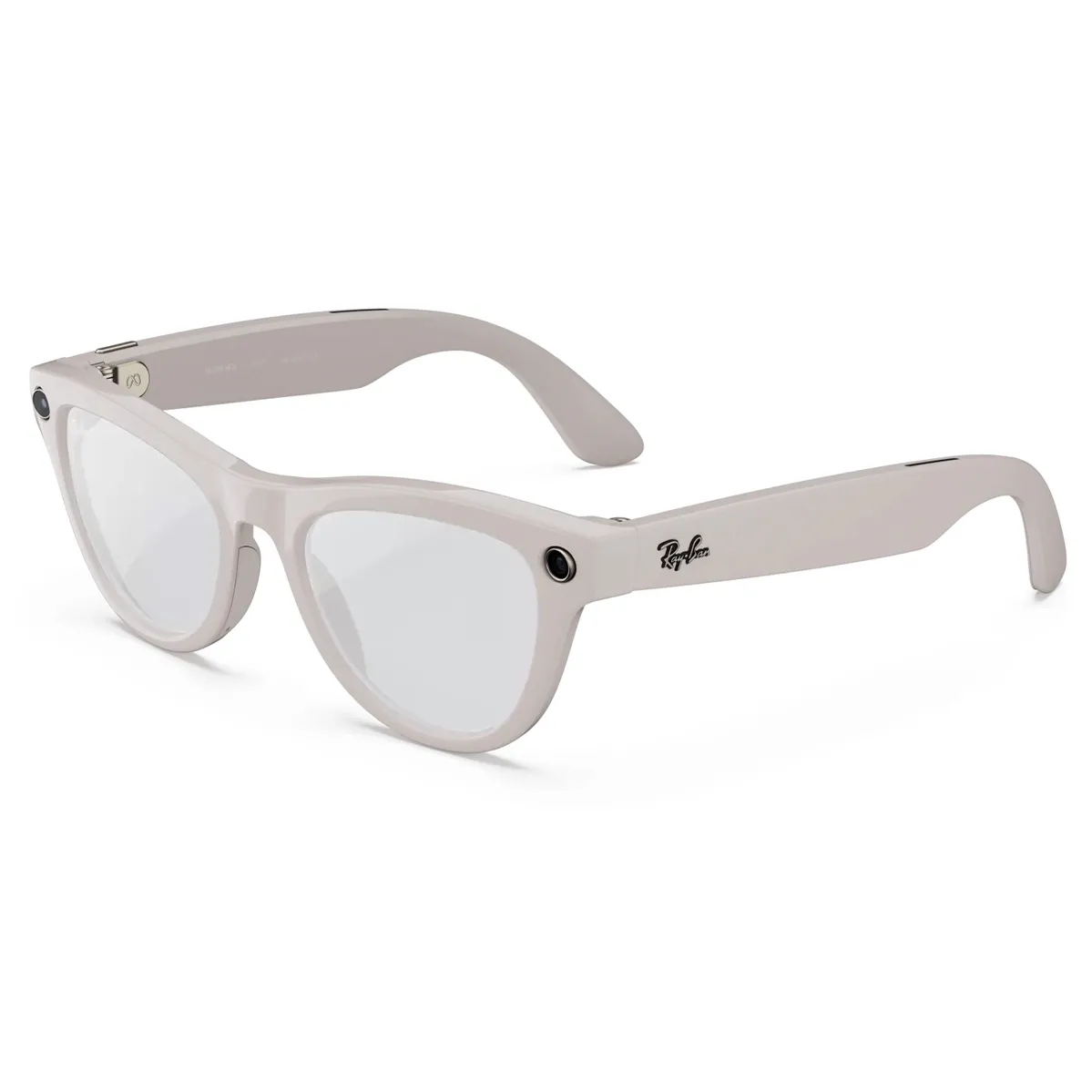 Ray-Ban Meta Skyler Gen2 Stand.Shiny Chalky Gray Frame/Clear to Sapphire Transit.Lenses (RW4014 6700MF 52-20)