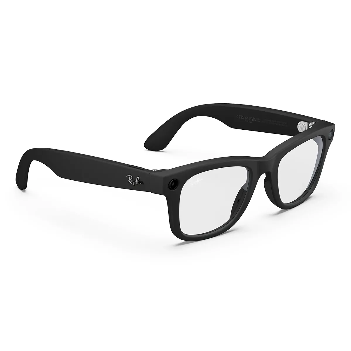 Ray-Ban Meta Wayfarer [Gen 2] Standard Matte Black Frame / Clear Lenses (RW4012 601SSB 50-22)