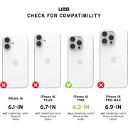 Чохол для смартфона URBAN ARMOR GEAR iPhone 16 Pro, Plyo Magsafe LE, Black/Clear Ombre (11448011404G) (UA)