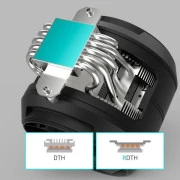 Повітряне охолодження Zalman ZET5 Black (ZET5BLACK) (UA)