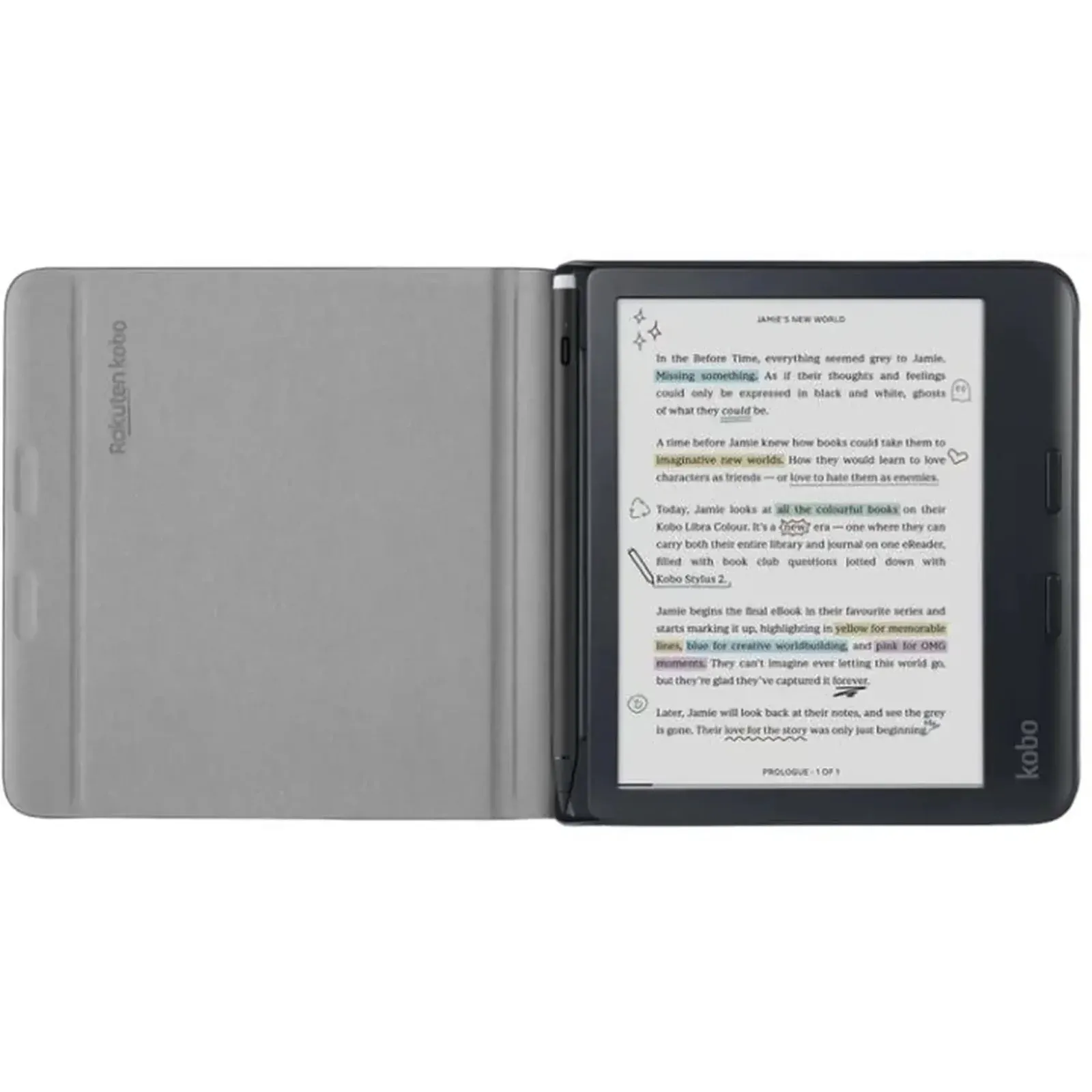 SleepCover Sand Beige для Kobo Libra Colour Notebook (N428-AC-SB-N-PU) Тип чохла: Книжка / Сумісність з