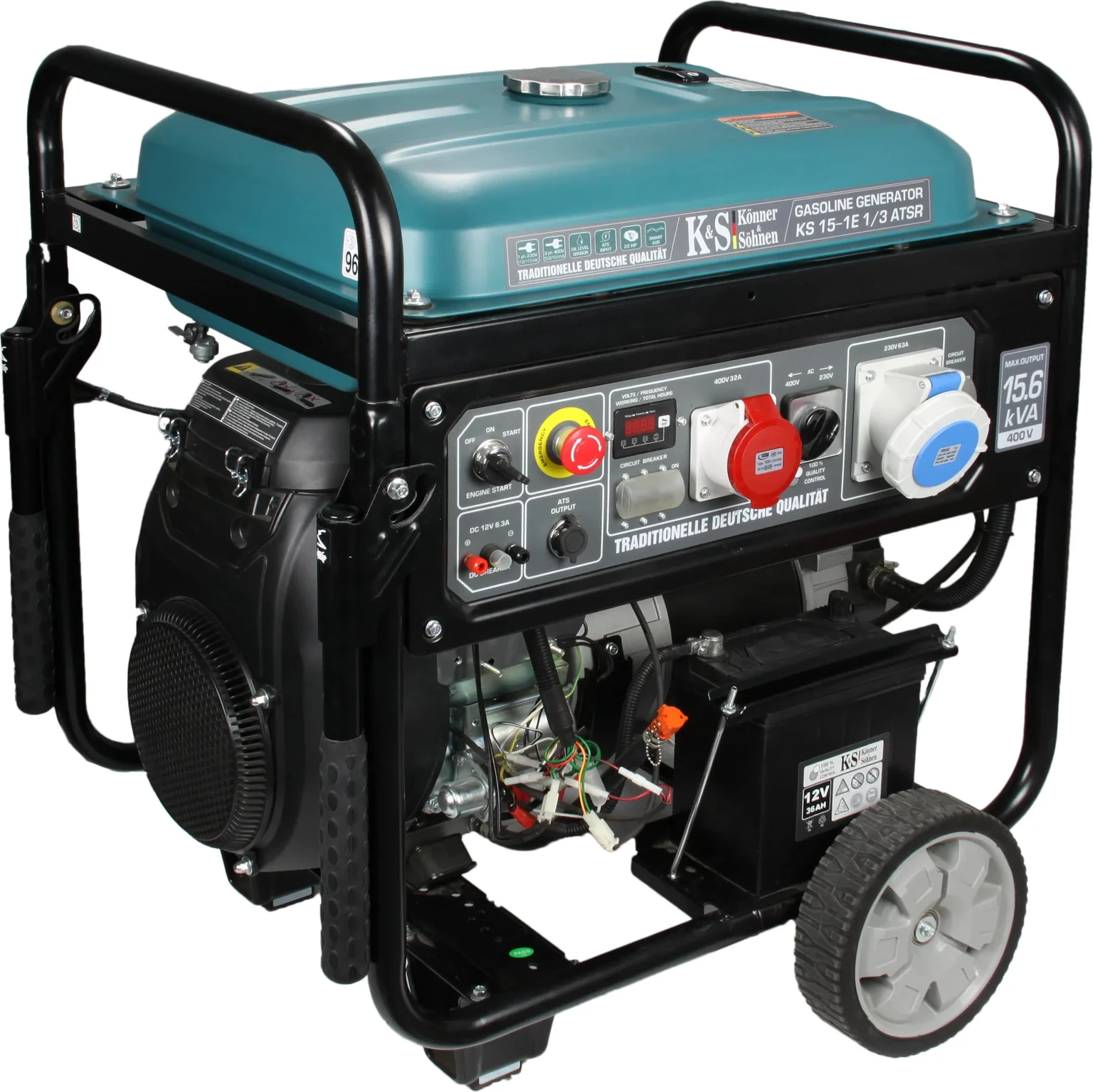 Бензиновый генератор Konner&Sohnen KS 15-1E 1/3 ATSR